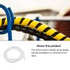 Rebower Spiral Tube Wrap Management Pipe Flexible Cord PP Polyethylene [for Office, Computer, TV ] - 8mm x 12mm / 2M / White view 3