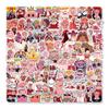 100Pcs Technoblades Game Pink Pig Cute Vinyl Cartoon Stickers for Water Bottles Laptop Phone Journaling for Birthday Party Supplies Halloween Decoration Favors view 1