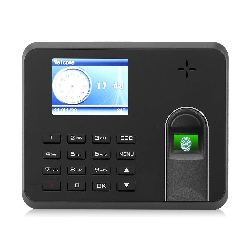 2.8in TFT Independent Access Control Systerm Fingerprint Password Attendance Machine 110270V,Employee Time Clock Attendance Machine Fingerprint Access Control Time Recorder System()