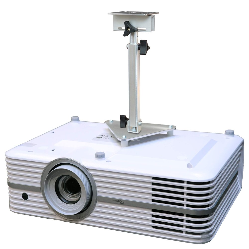 PCMD, LLC. Projector Ceiling Mount Compatible with Optoma UHD35x UHD35STx UHD3500A UHD38x 4K400STx 4K400X with Lateral Shift Coupling (Telescoping 13-20-Inch Extension)