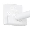 Shower Curtain Rod Holder for Wall, Square, 2-Pack White, Acrylic view 2