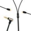 onso 01 Black Line 3.5 (4 Poles) - MMCX (L/R) Balance and Ground Separation Connection Earphone Cable 2023 Model 1.2m iect_01_bl3mr_b_120 view 1