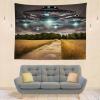 Loccor 15x10ft Fabric UFO Backdrop Field Science Fiction Alien Spacecraft Flying Sauce Background UFO Birthday Party Decorations Kid Boy Portrait Photo Booth Studio Props view 3