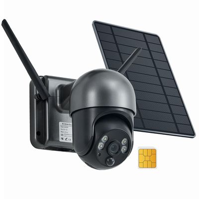 4G Cellular Security Camera Wireless Outdoor Solar Powered with SIM Card, No WiFi Needed, Motion Detection, 2K HD Color Night Vision, Waterproof, 2-Way Audio, Phone Alert, SD Card and Cloud Storage