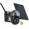 4G Cellular Security Camera Wireless Outdoor Solar Powered with SIM Card, No WiFi Needed, Motion Detection, 2K HD Color Night Vision, Waterproof, 2-Way Audio, Phone Alert, SD Card and Cloud Storage view 1