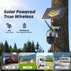 4G Cellular Security Camera Wireless Outdoor Solar Powered with SIM Card, No WiFi Needed, Motion Detection, 2K HD Color Night Vision, Waterproof, 2-Way Audio, Phone Alert, SD Card and Cloud Storage view 3