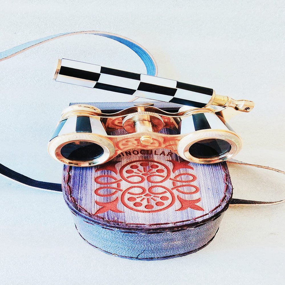 Binoculars Opera Glasses Handmade Nautical Vintage Marine Maritime Gifts for Love Christmas Day, Women's Day