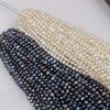 Davitu Lots 20 Strands Genuine Freshwater Cultured Pearl Strings 5-6mm Small Beads - (Color: 20strands Black) view 2