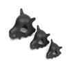 Davitu 15pcs/set Colorful Cubone Skull Beads L 32x28x20mm 20grams M 22x20x17mm S 16x15x12mm - (Color: Blue, Item Diameter: L 32x28x20mm) view 2