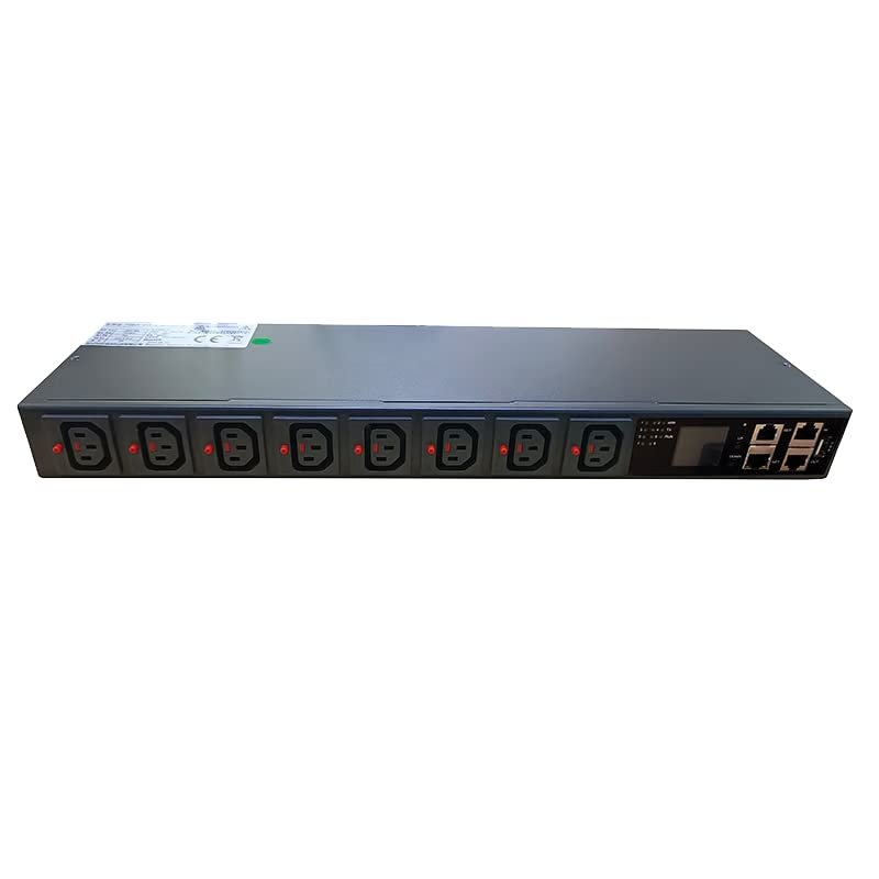 8-bit C13 Rack-Mounted Smart PDU 15 amps 1U19 inches SNMP Network Protocol Socket Push Email Alarm (15Amps)