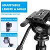 CelticBird 64.5 inch Travel Portable Tripod- Compatible with SLR Cameras, Cell Phones, Binoculars, Spotting Scopes, Monoculars view 2