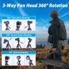 CelticBird 64.5 inch Travel Portable Tripod- Compatible with SLR Cameras, Cell Phones, Binoculars, Spotting Scopes, Monoculars view 3