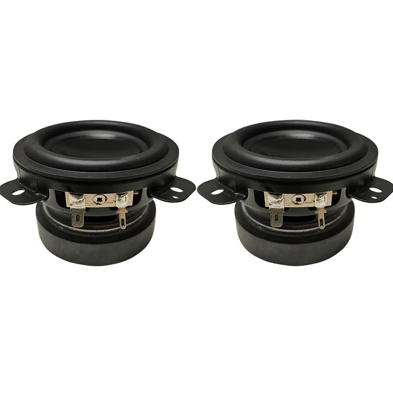 CHOOYO 2PCS 3.5 Inch Full Range Woofers Speaker 4Ohm 20W Treble Mid Subwoofer Speaker Woofer Calm Loudspeaker Home Theater Car Audio