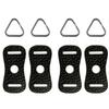 ThtRht 4 Pack Camera Strap Lug Ring Triangle Split Rings Hook with Leather Pad Protector Cover for Fujifilm Canon Nikon Sony Olympus Pentax DSLR Camera Shoulder Straps Harness Crossbody Belt view 1