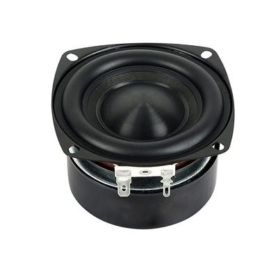 CHOOYO 3 Inch Woofer HiFi Speaker Black Diamond Alumina Ceramic Cap Subwoofer Speakers DIY Accessory for Home Theater 1PC (Color : Square 4OHM)