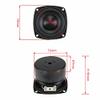 CHOOYO 3 Inch Woofer HiFi Speaker Black Diamond Alumina Ceramic Cap Subwoofer Speakers DIY Accessory for Home Theater 1PC (Color : Square 4OHM) view 4