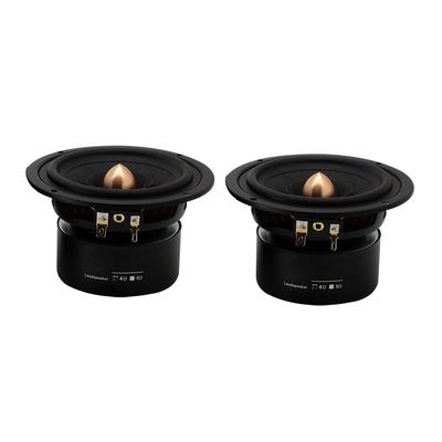 CHOOYO 25W 4Ohm Speaker 4 Inch Full Range Sound Speaker Unit Wool Fiber 25mm Core 105mm Square Loudspeaker Anti Magnetic Game Audio 2PC (Color : 2 Pieces-4Ohm)