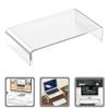 Cabilock Elevate Your Desk Acrylic Monitor Stand for Single Monitor Stand Riser Space-saving Modern Office Accessory view 3