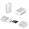 [3 Pack] Micro SD Card Reader for Android,Micro SD Card to USB Adapter, TF Card Reader with Mini Size for Camera Memory Card Reader, Wansurs Card Reader for PC Laptop (Silver) view 1