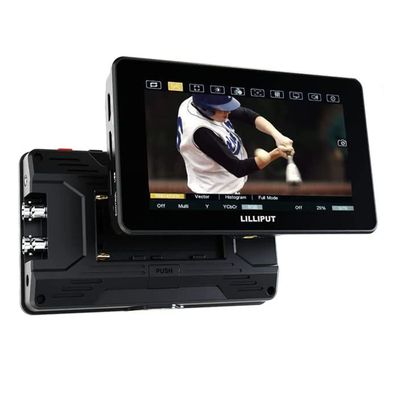 LILLIPUT 5.5" HT5S Camera-top Urtra Bright 2000NITS HDMI 2.0 Touch Screen 1920x1080 3G-SDI Sunlight Readable 3D-LUT LANC Cable Field Monitor with Power Adapter