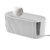 Cable Management Box - Nordic Style Socket Storage Box with Cover | Cable Organiser Box Cable Hide for Protection of Children and Pets (White) view 1
