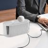 Cable Management Box - Nordic Style Socket Storage Box with Cover | Cable Organiser Box Cable Hide for Protection of Children and Pets (White) view 3