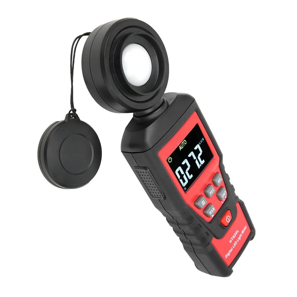 ERUKEI Light Meter 0-200000 Handheld Illuminometer Digital Display Light Illuminance Meter, Photometer