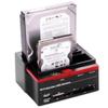 892U2ISC 2.5/3.5" SATA IDE HDD Docking Station Clone HDD Enclosure USB 2 Ports USB 2.0 Hub MS/M2/XD/CF/SD/TF Card Reader view 1