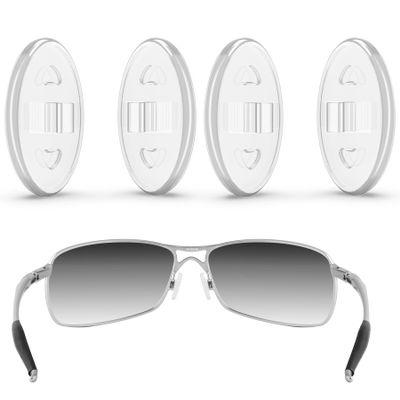ToughAsNails 2 Pairs Clear Replacement Nose Pads Pieces for Oakley Whisker/New Whisker OO4141