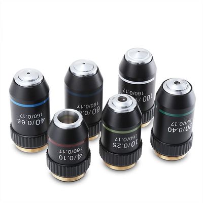 for Bio-Microscope Achromatic Objective Lens for Biological Microscope Lab Laboratory 4X 10X 20X 40X 60X 100X (Color : 4X)