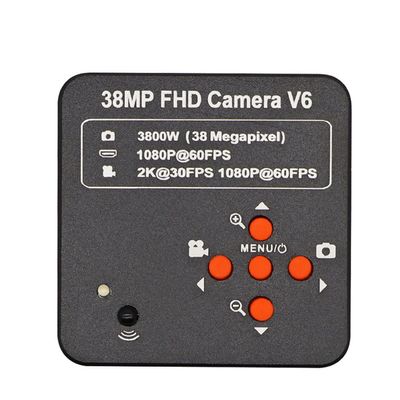 38MP - 16MP 2K 1080P 60FPS Industry Digital Microscope Camera HDMI-Compatible USB Simultaneous Output Magnifier Phone Repair (Color : 38MP HDMI)
