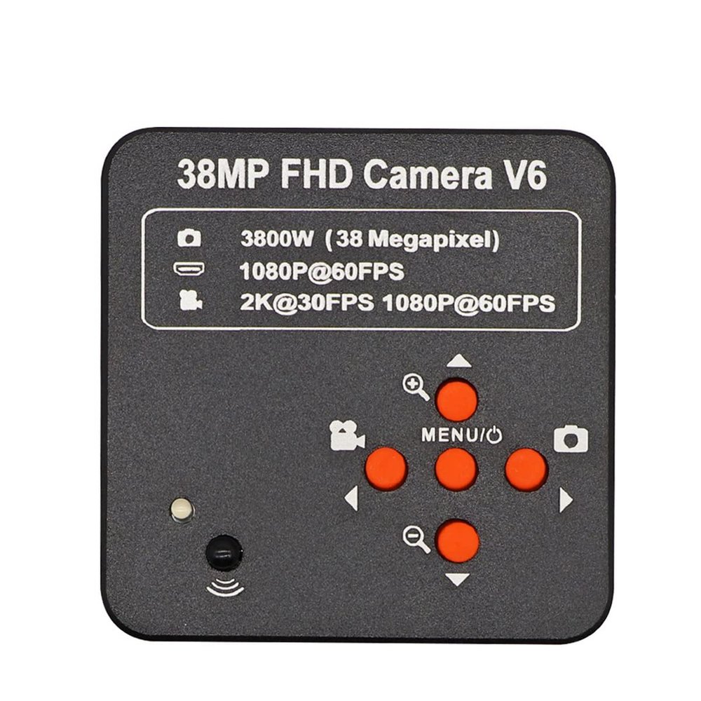 38MP - 16MP 2K 1080P 60FPS Industry Digital Microscope Camera HDMI-Compatible USB Simultaneous Output Magnifier Phone Repair (Color : 38MP HDMI)