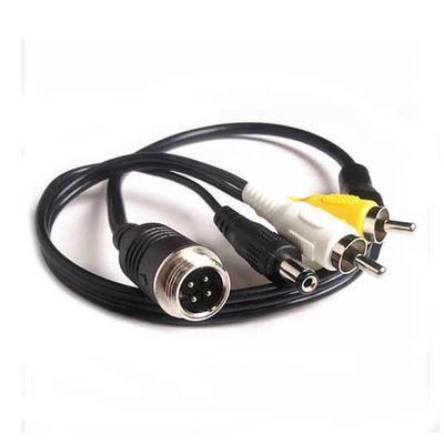 10pcs GX12 Connector 4 Pin Male Cable to Cable DC RCA CCTV Camera 1M