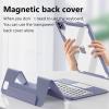 QYiiD Keyboard Case for iPad 10th Generation (10.9", 2022), Detachable Magnetic Cover, Vertical Stand & Magnetically Cute Color Round Key Trackpad Keyboard for New iPad 10th 2022, Black view 3