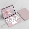 QYiiD Keyboard Case for iPad 9th Generation 2021 10.2 8th/7th, Detachable Magnetic Cover, Vertical Stand & Magnetically Cute Color Round Key Trackpad Keyboard for iPad 9th/8th/7th Gen 2021/2020, Pink view 1