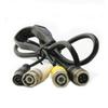 10pcs GX12 Connector 4 Pin Aviation Male Cable 1M Male to 2xMale BNC Connector and DC Female Connector Cable Cordset view 1