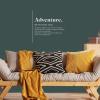 Adventure Word Definition Meaning Wall Decals Quotes Vinyl Wall Art Decor Typographic Stickers for Kids Rooms Girls Boys Office Nursery Bedroom Living Room Playroom Home Wall Art Decor 36x36in view 3