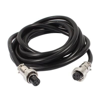 10pcs Aviation GX12 Connector 4 Pin Double Ended Female Cable Cordset Circular with 1M Plug Cable