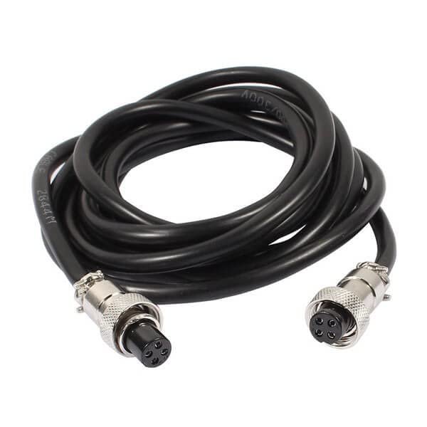 10pcs Aviation GX12 Connector 4 Pin Double Ended Female Cable Cordset Circular with 1M Plug Cable