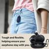 [2 Pack] easyBee Case Compatible with Anker Soundcore Space A40 Bluetooth Headphone Charging Cover with 2 Keychain, Soft Liquid Silicone Ultra Thin Shockproof Protective Kit - Black Blue view 2