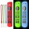 [3 Pack] Climberer Firestick Pro New Cover - Fire TV Voice Remote Pro2025- Shockproof Silicone Protective Case for Improved Grip and Durability (Fluorescent Green + Blue)+ red view 1