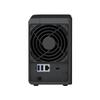 Synology DS223 Diskstation NAS (Realtek RTD1619B Quad-Core 2GB Ram 1xRJ-45 1GbE LAN-Port) 2-Bay with 2X 4TB WD Red Plus (Total 8TB) view 4