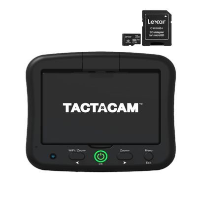TACTACAM Spotter LR with 4K View and Recording for Spotting Scopes + 32 GB Micro SD Card
