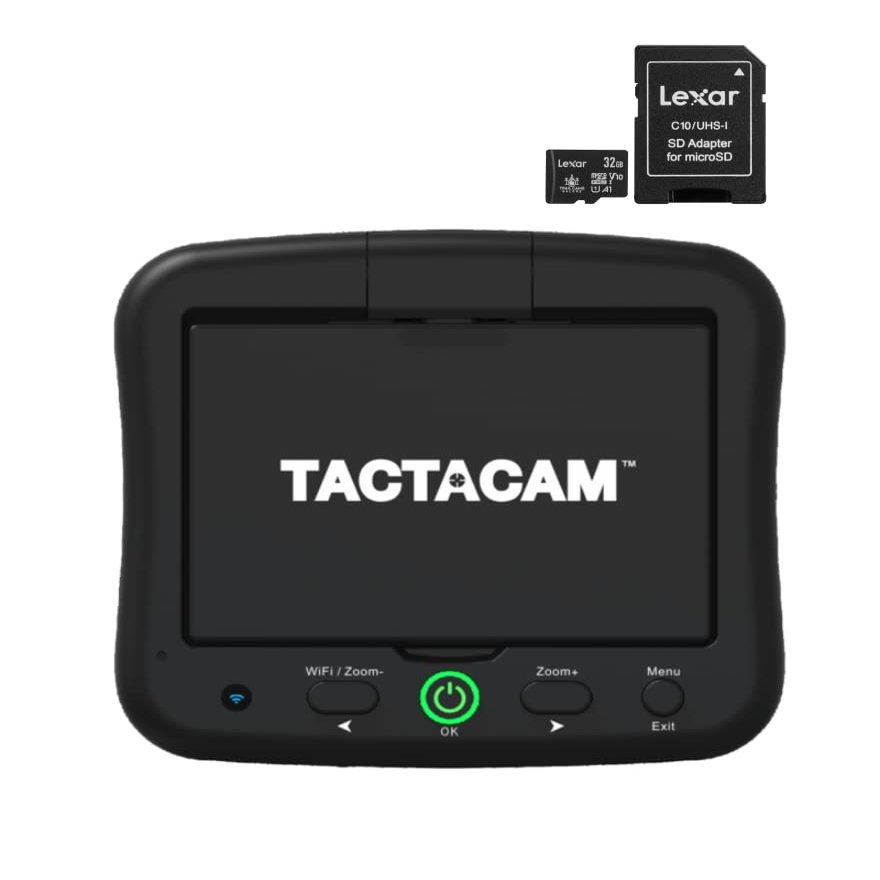 TACTACAM Spotter LR with 4K View and Recording for Spotting Scopes + 32 GB Micro SD Card