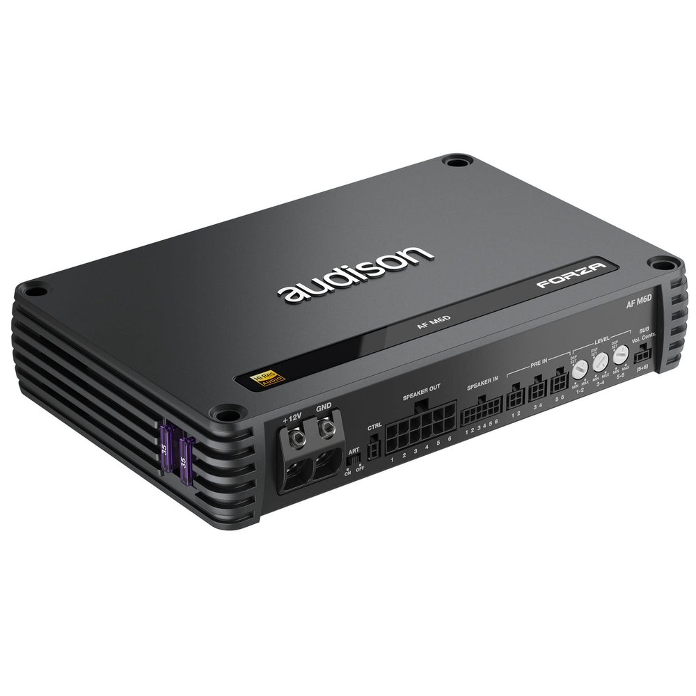 Audison Forza AF M6D AUDISON D Class 6 CH Amplifier - 6 x 130W at 4