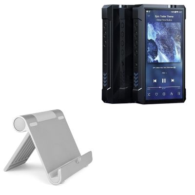 BoxWave Stand and Mount Compatible with FiiO M17 - VersaView Aluminum Stand, Portable, Multi Angle Viewing Sturdy