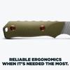 Benchmade - Raghorn Hunting Knife, Plain Edge, Drop-Point Blade with OD Green G10 Handle (15600-01) view 4