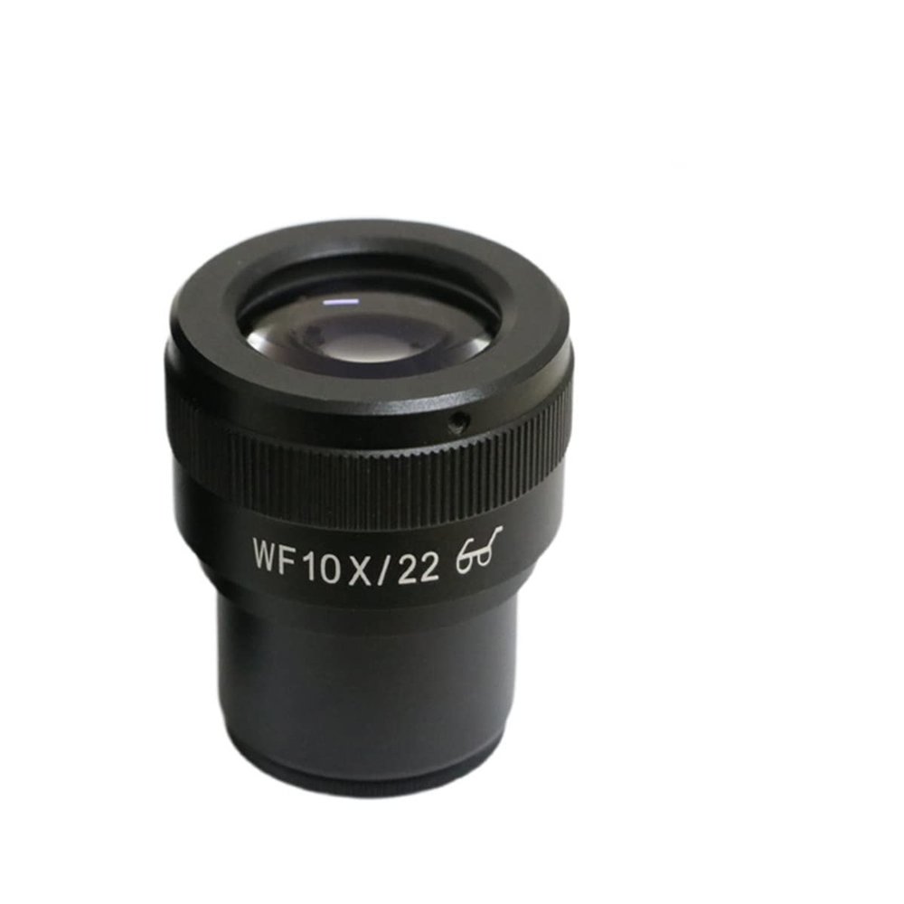 JUIYU Microscope Accessories Kit WF10X 22mm Adjustable Ocular Lens Wide Field 30mm Metallographic Stereo Microscope Accessories Eyepieces Microscope Slides (Color : 1 Piece Eyepiece with Reticle)
