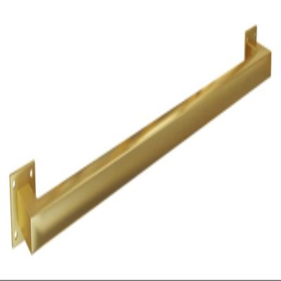 ALDEPO Grab Bars Wall Mount Indoor Stairs Handrail with Complete Kit, 3/5/7/10/12 Foot, Gold Square Barrier-Free Grab Bar for Elderly Disabled Kids, Made to Measure/4M (Color : 2m)