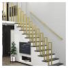ALDEPO Grab Bars Wall Mount Indoor Stairs Handrail with Complete Kit, 3/5/7/10/12 Foot, Gold Square Barrier-Free Grab Bar for Elderly Disabled Kids, Made to Measure/4M (Color : 2m) view 3